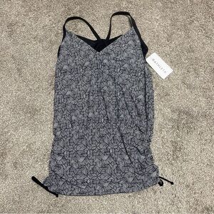 NWT Women’s Athleta Laguna Side Scrunch Tankini Top Size 38 B/C
